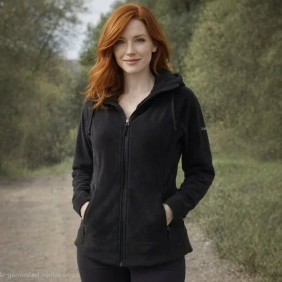 Vintage COLUMBIA SPORTSWEAR Black Full Zip Hoodie - Picture 1 of 12